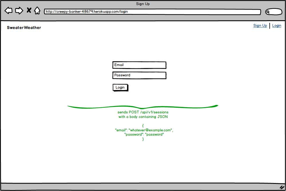 Login Mockup